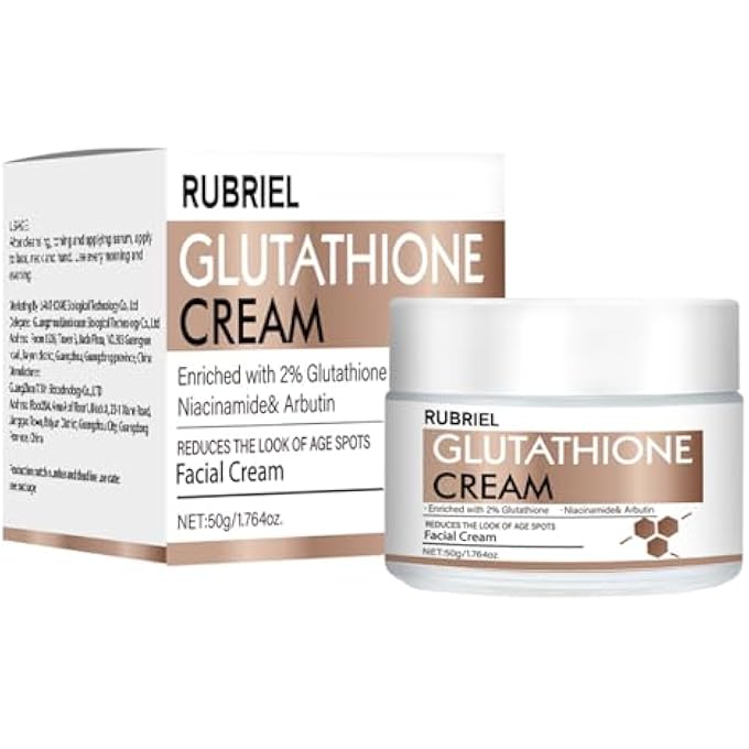 RUBRIEL GLUTATHIONE NIACINAMIDE CREAM FOR FACE  GLUTATHIONE NIACINAMIDE SKIN LOTION  FACE CARE LOTION WITH DEEP MOISTURE SUPPORT FOR ALL SKIN TYPES - Image 1
